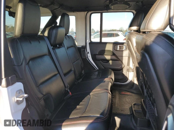 2018 Jeep Wrangler Unlimited Rubicon with VIN 1C4HJXFG8JW104425, listed as a Copart auction lot 87545965 with 62,988 mi miles and Salvage title. Bid and sale history available at DreamBid. Image 10.