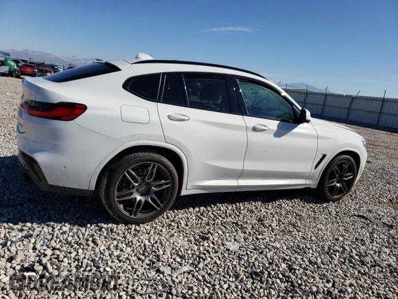 2021 BMW X4 xDrive30i with VIN 5UX2V1C01M9F91616, listed as a Copart auction lot 74006453 with 0 mi miles. Bid and sale history available at carsss.com. Image 3.