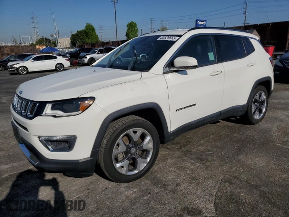 2018 Jeep Compass Limited with VIN 3C4NJCCB4JT367909, listed as a Copart auction lot 52526665 with Not provided miles and Salvage title. Bid and sale history available at DreamBid. Image 1.