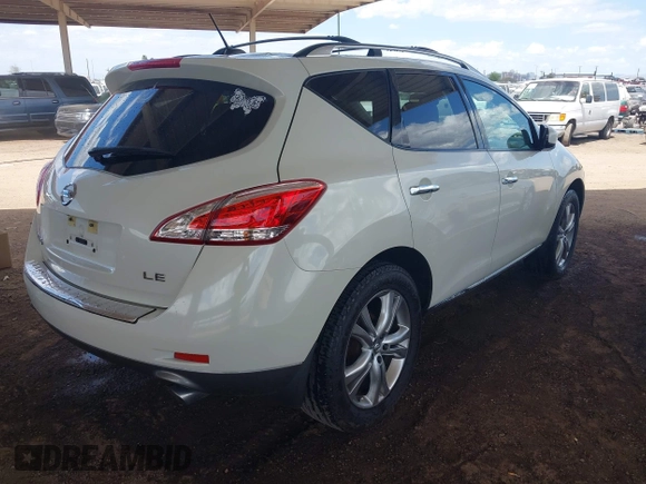 2011 Nissan Murano LE with VIN JN8AZ1MU3BW051140, listed as a IAAI auction lot 42035324 with 96,272 mi miles and . Bid and sale history available at carsss.com. Image 4.