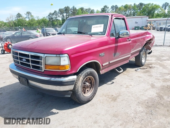 1995 Ford F-150 with VIN 1FTEF14NXSNA06099, listed as a IAAI auction lot 42102587 with Not Provided miles. Bid and sale history available at carsss.com. Image 2.