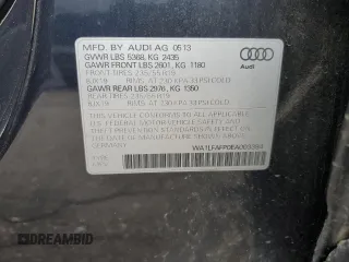 2014 Audi Q5 Premium Plus with VIN WA1LFAFP0EA003384, listed as a Copart auction lot 50144005 with 100,182 mi miles and Salvage Title. Bid and sale history available at carsss.com. Image 13.
