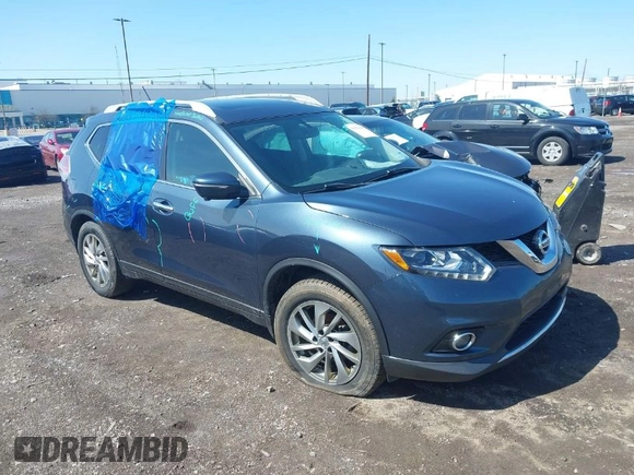 2014 Nissan Rogue SV with VIN 5N1AT2MV8EC819577, listed as a IAAI auction lot 41921183 with 141,998 mi miles. Bid and sale history available at carsss.com. Image 1.