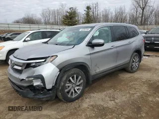 2021 Honda Pilot EX-L with VIN 5FNYF6H5XMB102899, listed as a Copart auction lot 48393705 with 29,774 mi miles and Salvage Title. Bid and sale history available at DreamBid. Image 1.