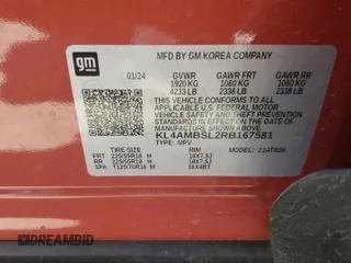 2024 Buick Encore GX Preferred z VIN KL4AMBSL2RB167581, wystawiony jako Copart lot #66429785 z przebiegiem Nie podano mil oraz Szkoda całkowita • Salvage title. Historia ofert i sprzedaży dostępna na DreamBid. Obrazek 13.