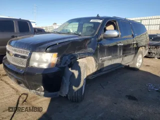 2008 Chevrolet Suburban LT w/2LT with VIN 3GNFK16388G198756, listed as a Copart auction lot 88506875 with 185,615 mi miles and Salvage Title. Bid and sale history available at carsss.com. Image 1.