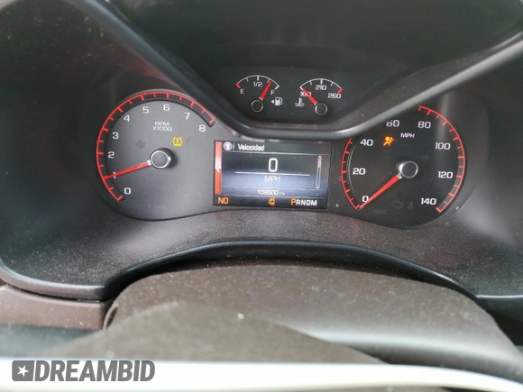 2016 GMC Canyon 2WD SLE with VIN 1GTG5CE33G1261535, listed as a Copart auction lot 86715974 with 108,600 mi miles and Salvage Title. Bid and sale history available at carsss.com. Image 9.