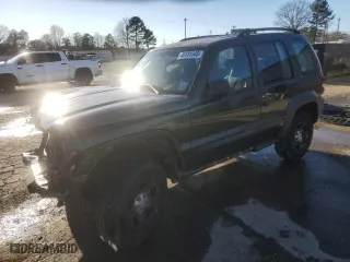 2006 Jeep Liberty Sport with VIN 1J4GK48K56W226489, listed as a Copart auction lot 46181545 with 174,584 mi miles and Salvage Title. Bid and sale history available at carsss.com. Image 1.