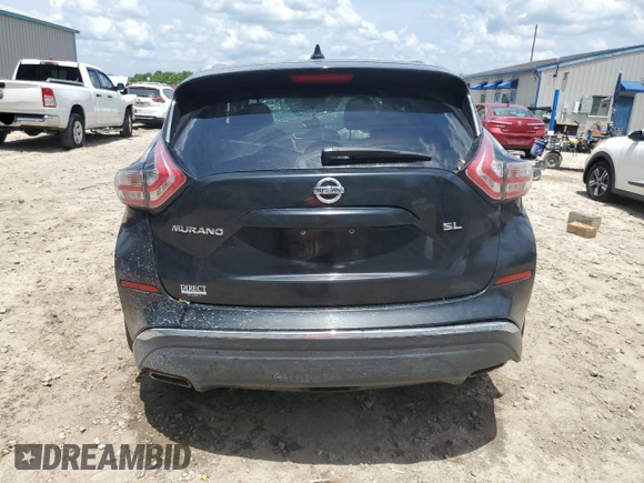 2016 Nissan Murano Platinum with VIN 5N1AZ2MG5GN159294, listed as a Copart auction lot 55422435 with Not provided miles and Non repairable. Bid and sale history available at DreamBid. Image 6.