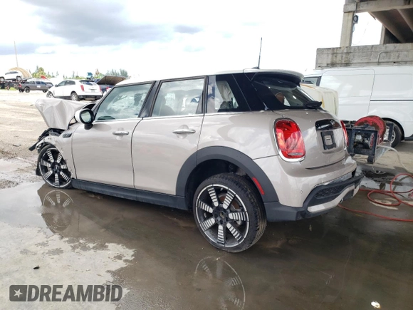 2022 MINI Hardtop 4 Door Cooper S with VIN WMW53DK04N2S32305, listed as a Copart auction lot 57426663 with 6,129 mi miles and Non repairable. Bid and sale history available at DreamBid. Image 2.