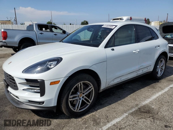 2021 Porsche Macan with VIN WP1AA2A54MLB13010, listed as a Copart auction lot 61052585 with 25,738 mi miles and Salvage title. Bid and sale history available at DreamBid. Image 1.