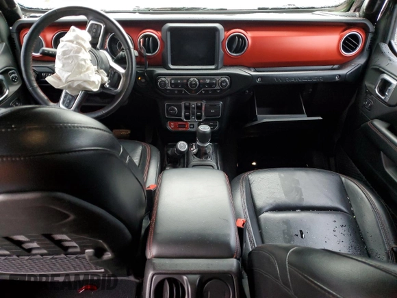 2018 Jeep Wrangler Unlimited Rubicon with VIN 1C4HJXFNXJW196460, listed as a Copart auction lot 49681715 with 71,187 mi miles and Salvage title. Bid and sale history available at DreamBid. Image 8.