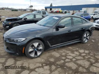 2023 BMW i4 eDrive35 with VIN WBY43AW04PFP61934, listed as a Copart auction lot 48541455 with 37,042 mi miles and Clean Title. Bid and sale history available at carsss.com. Image 1.