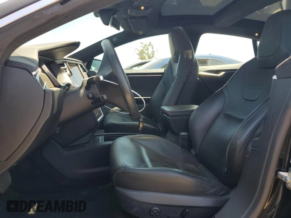 2016 Tesla Model S 70 with VIN 5YJSA1E12GF170238, listed as a Copart auction lot 60258355 with 47,163 mi miles and Salvage title. Bid and sale history available at DreamBid. Image 7.