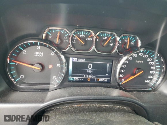 2016 Chevrolet Silverado 1500 LT with VIN 1GCVKREC2GZ295972, listed as a Copart auction lot 52715815 with 112,360 mi miles and Salvage Title. Bid and sale history available at DreamBid. Image 9.