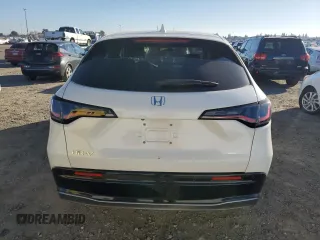 2025 Honda HR-V EX-L with VIN 3CZRZ1H76SM722801, listed as a Copart auction lot 42260755 with 55 mi miles and Salvage Title. Bid and sale history available at carsss.com. Image 6.