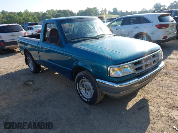 1994 Ford Ranger XLT with VIN 1FTCR10X5RUA01060, listed as a IAAI auction lot 42060781 with 47,499 mi miles. Bid and sale history available at carsss.com. Image 1.