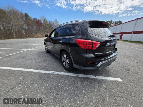2017 Nissan Pathfinder SL with VIN 5N1DR2MM0HC62499, listed as a Copart auction lot 54711035 with 146,541 mi miles and Clean Title. Bid and sale history available at carsss.com. Image 3.