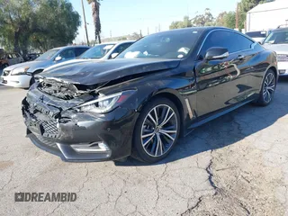 2022 Infiniti Q60 Luxe with VIN JN1EV7KK2NM600262, listed as a IAAI auction lot 41637351 with 22,754 mi miles and . Bid and sale history available at carsss.com. Image 2.