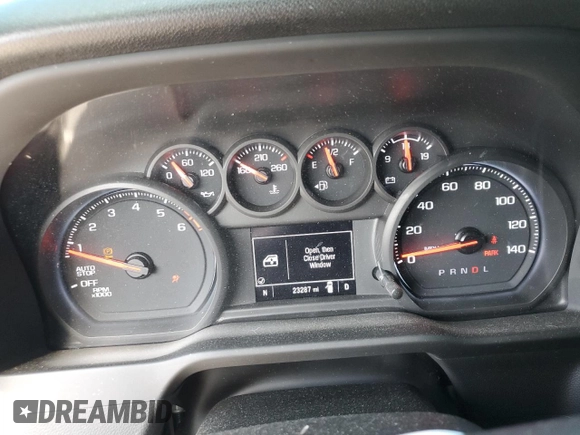 2024 Chevrolet Silverado 1500 Custom with VIN 1GCPABEK9RZ104464, listed as a Copart auction lot 51082665 with 23,287 mi miles and Non Repairable. Bid and sale history available at DreamBid. Image 9.