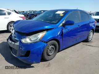 2014 Hyundai Accent GLS with VIN KMHCT4AE0EU655857, listed as a IAAI auction lot 41987827 with 172,535 mi miles. Bid and sale history available at carsss.com. Image 2.