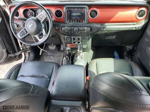 2020 Jeep Wrangler Unlimited Rubicon with VIN 1C4HJXFN8LW126037, listed as a Copart auction lot 50421535 with 52,275 mi miles and Salvage Title. Bid and sale history available at carsss.com. Image 8.