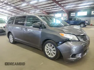 2015 Toyota Sienna LE with VIN 5TDJK3DC7FS105502, listed as a Copart auction lot 61672045 with 183,035 mi miles and Clean title. Bid and sale history available at DreamBid. Image 4.