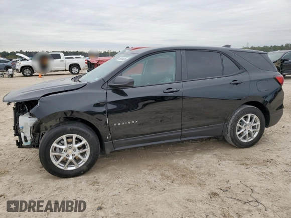 2024 Chevrolet Equinox LS with VIN 3GNAX5EGXRL290483, listed as a Copart auction lot 88916035 with 5,100 mi miles and Clean Title. Bid and sale history available at carsss.com. Image 1.