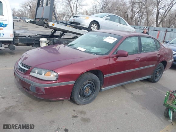2002 Chevrolet Impala with VIN 2G1WF52E229210146, listed as a IAAI auction lot 41616290 with 1 mi miles. Bid and sale history available at carsss.com. Image 2.