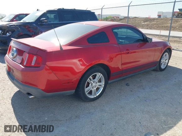 2010 Ford Mustang V6 with VIN 1ZVBP8AN3A5170819, listed as a IAAI auction lot 42024995 with 119,450 mi miles. Bid and sale history available at carsss.com. Image 4.