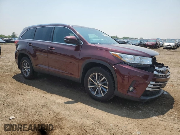 2019 Toyota Highlander SE with VIN 5TDJZRFH5KS949295, listed as a Copart auction lot 59813625 with 118,376 mi miles and Salvage title. Bid and sale history available at DreamBid. Image 4.
