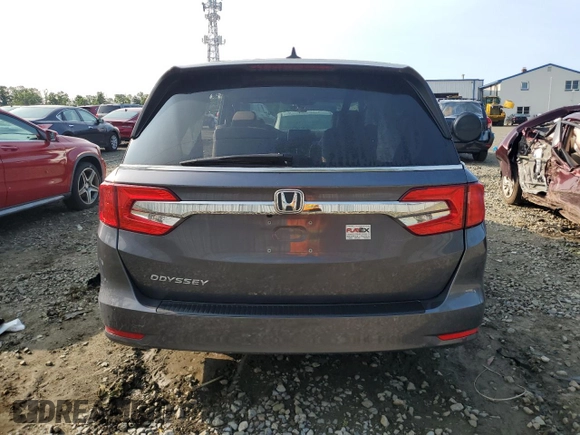 2019 Honda Odyssey EX with VIN 5FNRL6H58KB013889, listed as a Copart auction lot 57077025 with 126,467 mi miles and Salvage title. Bid and sale history available at DreamBid. Image 6.