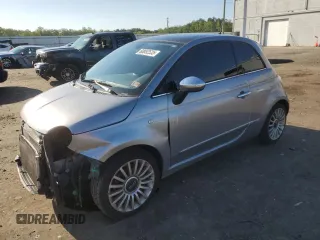 2017 FIAT 500 Lounge with VIN 3C3CFFCRXHT699889, listed as a Copart auction lot 60852535 with 101,306 mi miles and Salvage title. Bid and sale history available at DreamBid. Image 1.
