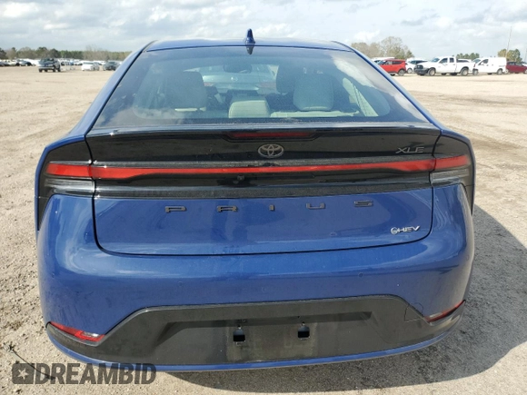 2024 Toyota Prius LE with VIN JTDACAAU0R3042358, listed as a Copart auction lot 49058765 with 5,093 mi miles and Salvage Title. Bid and sale history available at carsss.com. Image 6.