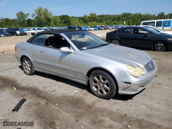 2004 Mercedes-Benz CLK-Class Cabriolet 3.2L with VIN WDBTK65G74T030020, listed as a Copart auction lot 69004654 with 0 mi miles and Salvage Title. Bid and sale history available at carsss.com. Image 4.