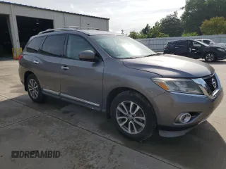 2015 Nissan Pathfinder SL with VIN 5N1AR2MNXFC677846, listed as a Copart auction lot 56226225 with 105,108 mi miles and Salvage title. Bid and sale history available at DreamBid. Image 4.