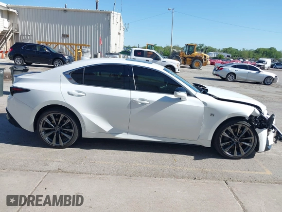 2022 Lexus IS 350 F Sport with VIN JTHGZ1E26N5023327, listed as a IAAI auction lot 42286717 with 32,098 mi miles and . Bid and sale history available at DreamBid. Image 14.