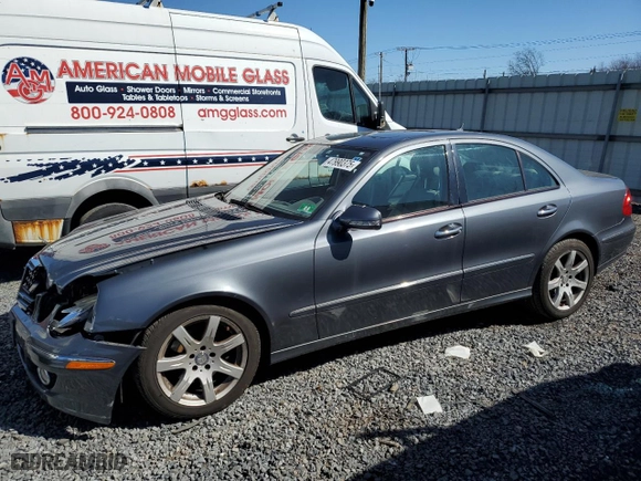 2008 Mercedes-Benz E-Class Luxury 3.5L with VIN WDBUF87X48B194208, listed as a Copart auction lot 47990375 with 128,208 mi miles and Salvage Title. Bid and sale history available at carsss.com. Image 1.