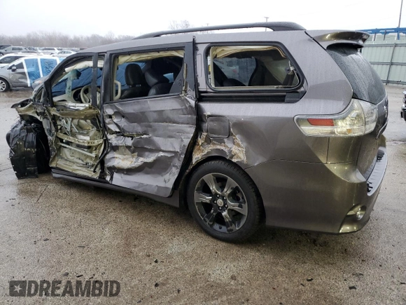 2012 Toyota Sienna SE with VIN 5TDXK3DC1CS221820, listed as a Copart auction lot 43203905 with 228,694 mi miles and Salvage Title. Bid and sale history available at carsss.com. Image 2.