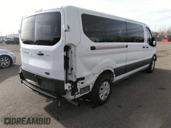 2023 Ford Transit Passenger XL with VIN 1FBAX2YG6PKA64348, listed as a IAAI auction lot 41850514 with 60,902 mi miles and . Bid and sale history available at DreamBid. Image 4.