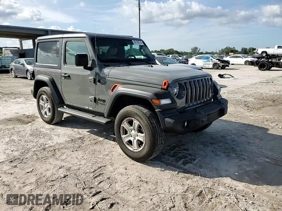2021 Jeep Wrangler Sport with VIN 1C4GJXAG9MW770541, listed as a Copart auction lot 86194214 with 21,625 mi miles and Salvage Title. Bid and sale history available at DreamBid. Image 10.