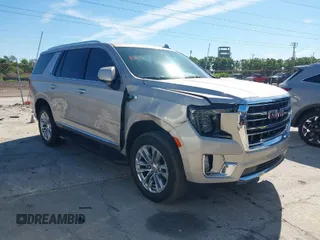 2021 GMC Yukon SLT with VIN 1GKS1BKD3MR168352, listed as a IAAI auction lot 41832252 with 95,750 mi miles. Bid and sale history available at carsss.com. Image 1.