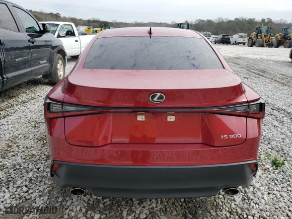 2023 Lexus IS with VIN JTHDA1D20P5125981, listed as a Copart auction lot 44726675 with 11,817 mi miles and Salvage Title. Bid and sale history available at carsss.com. Image 6.