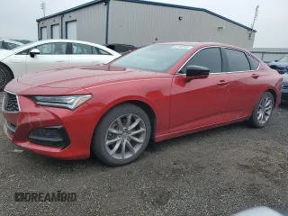 2022 Acura TLX with VIN 19UUB5F34NA000502, listed as a Copart auction lot 61783365 with 57,142 mi miles and Salvage title. Bid and sale history available at DreamBid. Image 1.
