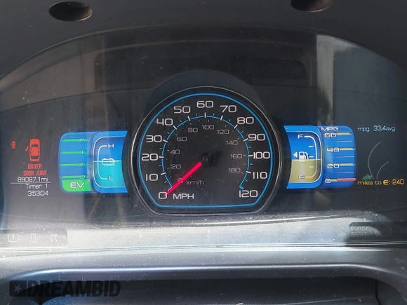 2012 Ford Fusion Hybrid with VIN 3FADP0L35CR440051, listed as a IAAI auction lot 42644284 with 89,087 mi miles and . Bid and sale history available at DreamBid. Image 7.