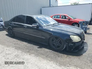 2006 Mercedes-Benz S 430 with VIN WDBNG70J56A473445, listed as a Copart auction lot 57299425 with 145,553 mi miles and Salvage title. Bid and sale history available at DreamBid. Image 4.