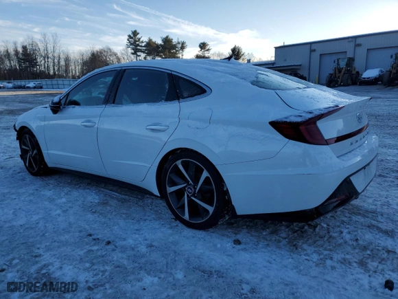 2022 Hyundai Sonata SEL Plus with VIN 5NPEJ4J28NH136624, listed as a Copart auction lot 89252425 with 66,808 mi miles and Salvage Title. Bid and sale history available at carsss.com. Image 2.