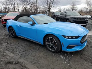2024 Ford Mustang EcoBoost with VIN 1FAGP8UH8R5114617, listed as a Copart auction lot 86103874 with 0 mi miles and Salvage Title. Bid and sale history available at carsss.com. Image 4.