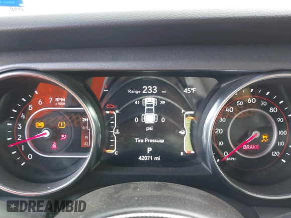 2021 Jeep Gladiator Mojave с VIN 1C6JJTEG0ML609125, выставлен на аукционе IAAI как лот 41570165 с пробегом 42 071 миль миль и . История ставок и продаж доступна на DreamBid. Изображение 7.