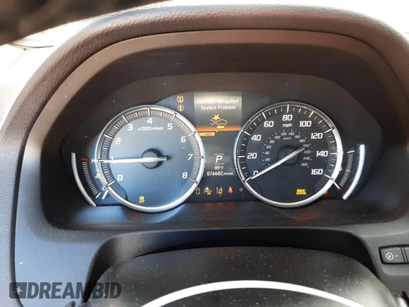 2018 Acura TLX with VIN 19UUB2F31JA009666, listed as a Copart auction lot 50445212 with 76,682 mi miles. Bid and sale history available at carsss.com. Image 8.